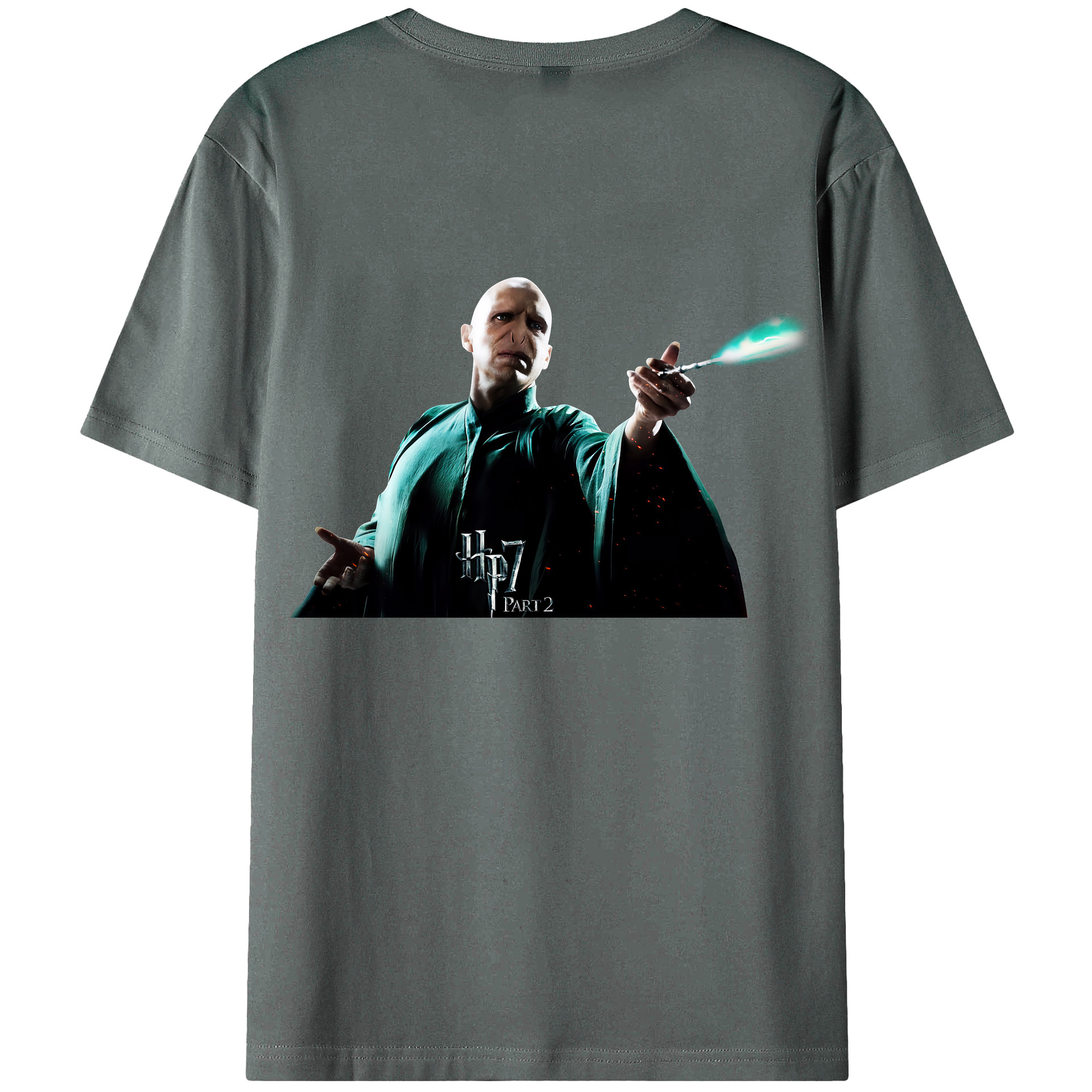 （画像用） Harry Potter ハリー・ポッターシリーズ 綿100％ メンズ半袖Tシャツ（バックプリント） 通気性